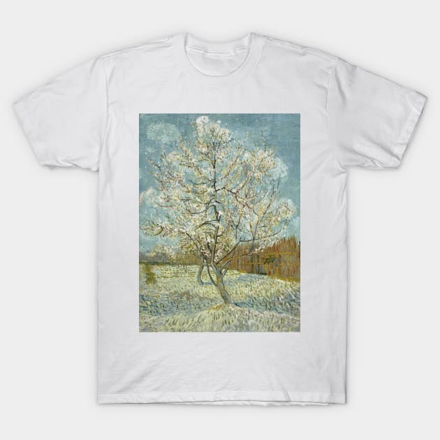 The Pink Peach Tree by Vincent van Gogh T-Shirt by Classic Art Stall